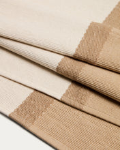 Load image into Gallery viewer, Tari 100% cotton beige table runner 50 x 150 cm - image 4