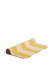 Load image into Gallery viewer, Daltan yellow striped cotton and jute table runner 50 x 150cm