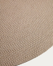 Load image into Gallery viewer, Despas ecru synthetic fibre rug Ø150cm - image 3