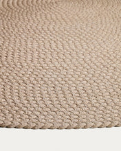 Load image into Gallery viewer, Despas ecru synthetic fibre rug Ø150cm - image 4
