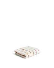 Load image into Gallery viewer, Dorane 100% cotton towel with orange stripes 30 x 50cm