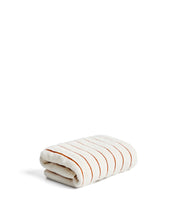 Load image into Gallery viewer, Dorane 100% cotton towel with orange stripes 50 x 90cm