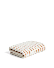 Load image into Gallery viewer, Dorane 100% cotton towel with orange stripes 70 x 140cm