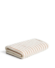 Load image into Gallery viewer, Dorane 100% cotton towel with orange stripes 100 x 150cm