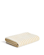 Load image into Gallery viewer, Dorane 100% cotton towel with yellow stripes 100 x 150cm