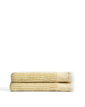 Load image into Gallery viewer, Lideba yellow striped cotton blanket 100 x 170cm