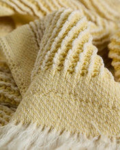 Load image into Gallery viewer, Lideba yellow striped cotton blanket 100 x 170cm - image 4