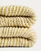 Load image into Gallery viewer, Lideba yellow striped cotton blanket 100 x 170cm - image 5