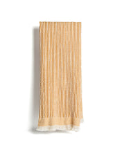 Load image into Gallery viewer, Lideba orange striped cotton blanket 100 x 170cm - image 2