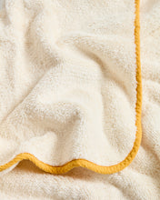 Load image into Gallery viewer, Sedora 100% cotton towel with yellow contrast detail 50 x 90cm - image 5