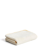 Load image into Gallery viewer, Sedora 100% cotton towel with yellow contrast detail 100 x 150cm
