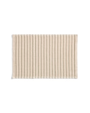 Load image into Gallery viewer, Merade cotton bathmat with green stripes 50 x 80cm