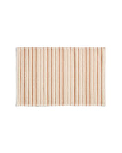 Load image into Gallery viewer, Merade cotton bathmat with orange stripes 50 x 80cm