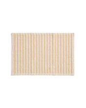 Load image into Gallery viewer, Merade cotton bathmat with yellow stripes 50 x 80cm