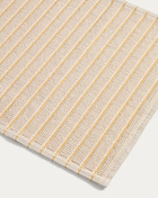 Load image into Gallery viewer, Merade cotton bathmat with yellow stripes 50 x 80cm - image 2