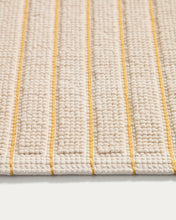 Load image into Gallery viewer, Merade cotton bathmat with yellow stripes 50 x 80cm - image 3