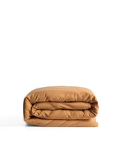 Load image into Gallery viewer, Sirale 100% cotton sateen duvet cover with washed finish in copper for 90 cm bed