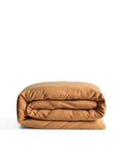 Load image into Gallery viewer, Sirale 100% cotton sateen duvet cover with washed finish in copper for 150/160 cm bed