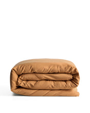 Load image into Gallery viewer, Sirale 100% cotton sateen duvet cover with washed finish in copper for 180 cm bed