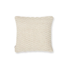 Load image into Gallery viewer, Mascarell cushion cover in white cotton and polypropylene, 45 x 45 cm