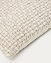 Load image into Gallery viewer, Mascarell cushion cover in white cotton and polypropylene, 45 x 45 cm - image 3