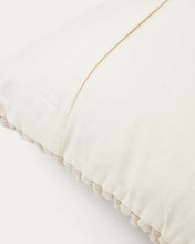 Load image into Gallery viewer, Mascarell cushion cover in white cotton and polyester, 30 x 50 cm - image 3