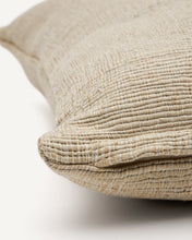 Load image into Gallery viewer, Machiel cushion cover in beige and white viscose jaquard 50 x 50 cm - image 4