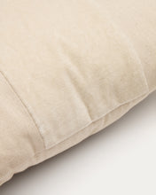 Load image into Gallery viewer, Zaira cushion cover 100% cotton and white velvet 45 x 45 cm - image 4