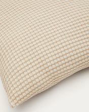 Load image into Gallery viewer, Senara set of 2 ecru cotton cushion covers with beige structure 50 x 50 cm - image 4