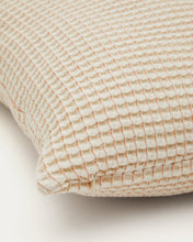 Load image into Gallery viewer, Senara set of 2 ecru cotton cushion covers with beige structure 50 x 50 cm - image 5