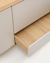Load image into Gallery viewer, Anielle solid ash &amp; ash veneer sideboard with 1 door and 3 drawers, 150 x 78 cm - image 10