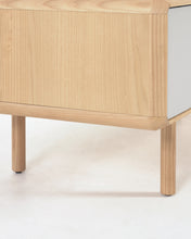Load image into Gallery viewer, Anielle solid ash &amp; ash veneer TV stand with 2 doors, 180 x 41 cm - image 11