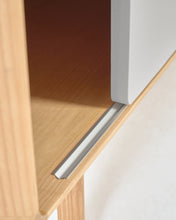 Load image into Gallery viewer, Anielle solid ash &amp; ash veneer TV stand with 2 doors, 180 x 41 cm - image 13