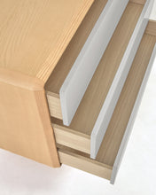 Load image into Gallery viewer, Anielle solid and ash veneer chest of three drawers 99 x 78.5 cm - image 8