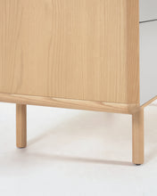 Load image into Gallery viewer, Anielle solid and ash veneer chest of three drawers 99 x 78.5 cm - image 9