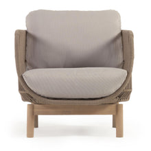 Load image into Gallery viewer, Catalina armchair made with beige rope and FSC solid acacia wood - image 9