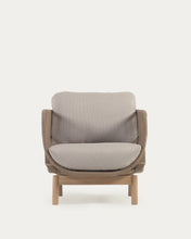 Load image into Gallery viewer, Catalina armchair made with beige rope and FSC solid acacia wood - image 10