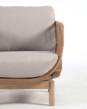 Load image into Gallery viewer, Catalina armchair made with beige rope and FSC solid acacia wood - image 15