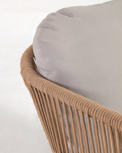 Load image into Gallery viewer, Catalina armchair made with beige rope and FSC solid acacia wood - image 16
