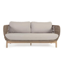 Load image into Gallery viewer, Catalina 3 seater sofa made with beige cord and solid acacia wood, 170 cm FSC 100%