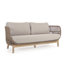 Load image into Gallery viewer, Catalina 3 seater sofa made with beige cord and solid acacia wood, 170 cm FSC 100% - image 3