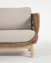 Load image into Gallery viewer, Catalina 3 seater sofa made with beige cord and solid acacia wood, 170 cm FSC 100% - image 14