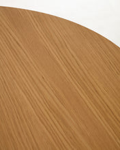 Load image into Gallery viewer, Oqui extendable oval table with an oak veneer and solid wood legs, Ø 120 (200) x 90 cm - image 8