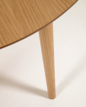 Load image into Gallery viewer, Oqui extendable oak veneer table with solid wood legs 160 (260) x 100 cm - image 15