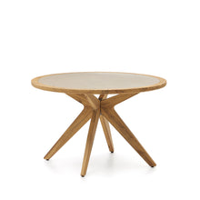 Load image into Gallery viewer, Julieta round table in polycement and solid acacia wood Ø 120 cm FSC 100% - image 2