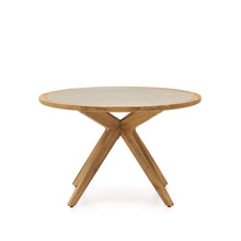 Load image into Gallery viewer, Julieta round table in polycement and solid acacia wood Ø 120 cm FSC 100% - image 4