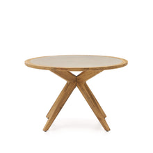 Load image into Gallery viewer, Julieta round table in polycement and solid acacia wood Ø 120 cm FSC 100% - image 3