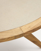 Load image into Gallery viewer, Julieta round table in polycement and solid acacia wood Ø 120 cm FSC 100% - image 8