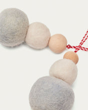 Load image into Gallery viewer, Dempsey set of 2 hanging bauble strings made from grey felt - image 3