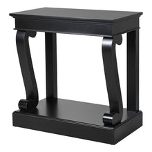 Load image into Gallery viewer, Black Fayence Scroll Leg Console Table